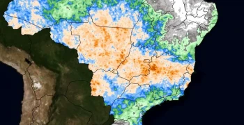 Acumulado de chuva previsto entre 29 de outubro de 2024 e 04 de novembro de 2024. Fonte: Climatempo.