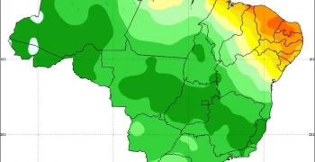 Climatologia de precipitação no Brasil para novembro (Fonte: Inmet – 1991-2020)